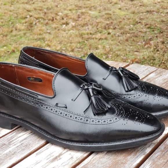 Allen Edmonds Shoes | Allen Edmonds Manchester Tassel Wingtip Loafers Shoes | Color: Black | Size: 11.5 | Goldenlady572's Closet